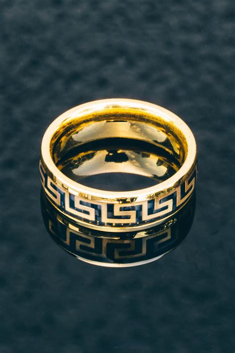 versace men jewlerry|Men's Luxury & Designer Rings .